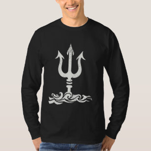 Camiseta Símbolo do Tridente de Poseidon Mitologia Grega De