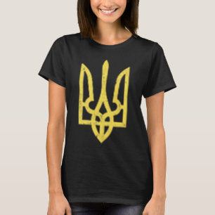 Camiseta Símbolo do Tridente Ucraniano - Patriota de Apoio