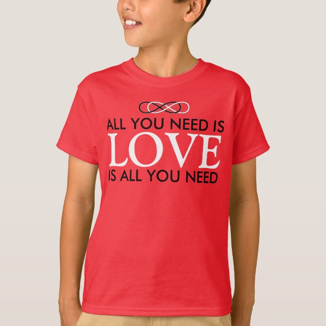 Camiseta Símbolo duplo Infinito - Preto e Branco (Frente)