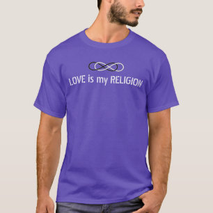 Camiseta Símbolo duplo Infinito - Preto e Branco + ditado