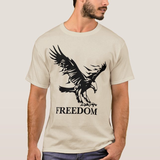Camiseta Símbolo Eagle Freedom. Personalizado (Frente)