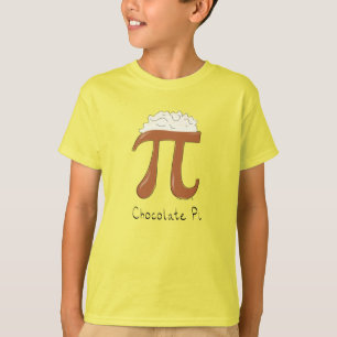 Camiseta Símbolo Engraçado de Chocolate Pi
