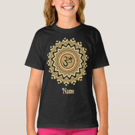 Camiseta Símbolo Espiritual Mandala Yoga Om Retropersonaliz