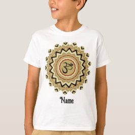 Camiseta Símbolo Espiritual Mandala Yoga Om Retropersonaliz