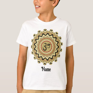 Camiseta Símbolo Espiritual Mandala Yoga Om Retropersonaliz