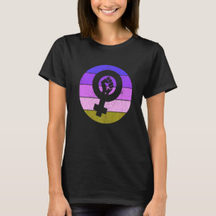 Camiseta Símbolo Feminista Empoderamento da Igualdade Femal