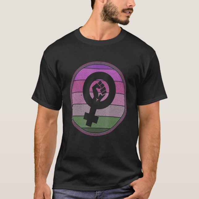 Camiseta Símbolo Feminista Empoderamento da Igualdade Femal (Frente)