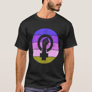 Camiseta Símbolo Feminista Empoderamento para Igualdade Fem