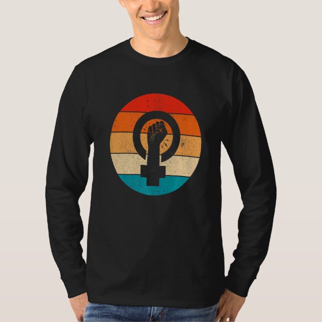 Camiseta Símbolo Feminista Empoderamento para Igualdade Fem (Frente)
