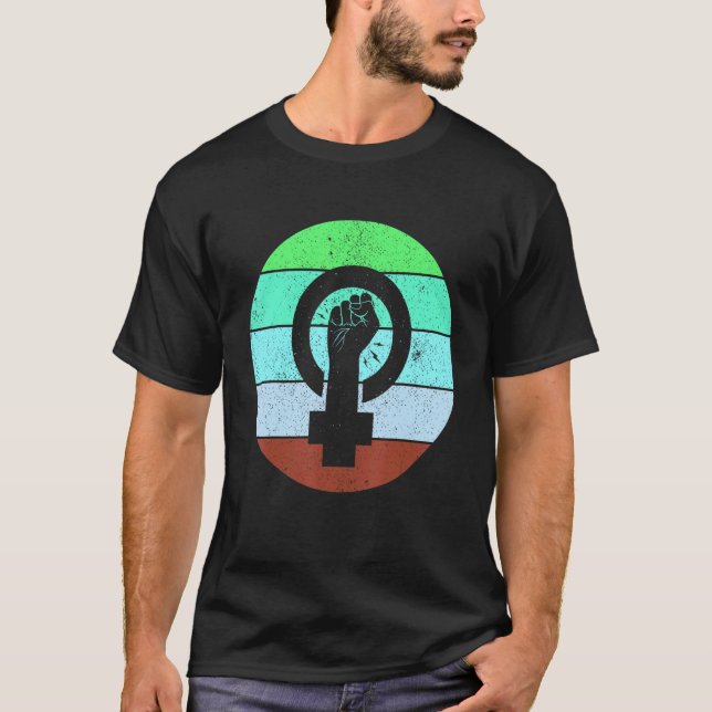 Camiseta Símbolo Feminista Empoderamento para Igualdade Fem (Frente)