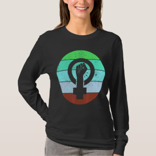 Camiseta Símbolo Feminista Empoderamento para Igualdade Fem