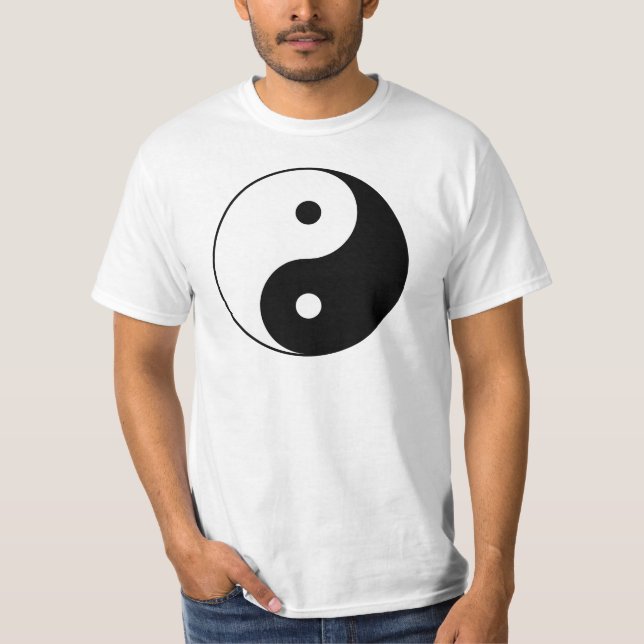 Camiseta Símbolo filosófico inspirador de Yin e de Yang (Frente)