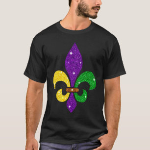 Camiseta Símbolo Fleur De Lys Fofo Carnaval Mulheres Homens