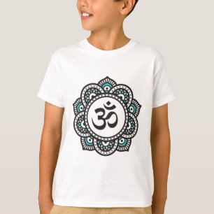 Camiseta Símbolo Flor de Lótus Om Espiritual Yoga Budismo M