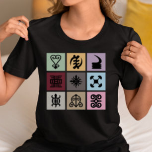 Camiseta Símbolo Gana Adinkra - Patrimônio Africano e Sabed