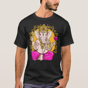 Camiseta Símbolo Ganesh Yoga Hindu Deus Ganesha Men Med
