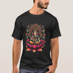 Camiseta Símbolo Ganesh Yoga Hindu Elephant Deus Ganesha Pu