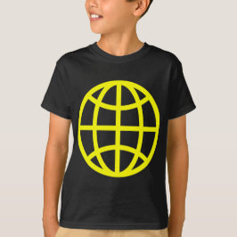 Camiseta Símbolo globo - Amarelo