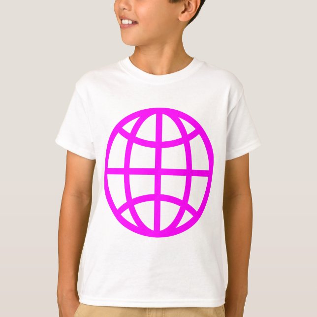 Camiseta Símbolo globo - Magenta (Frente)