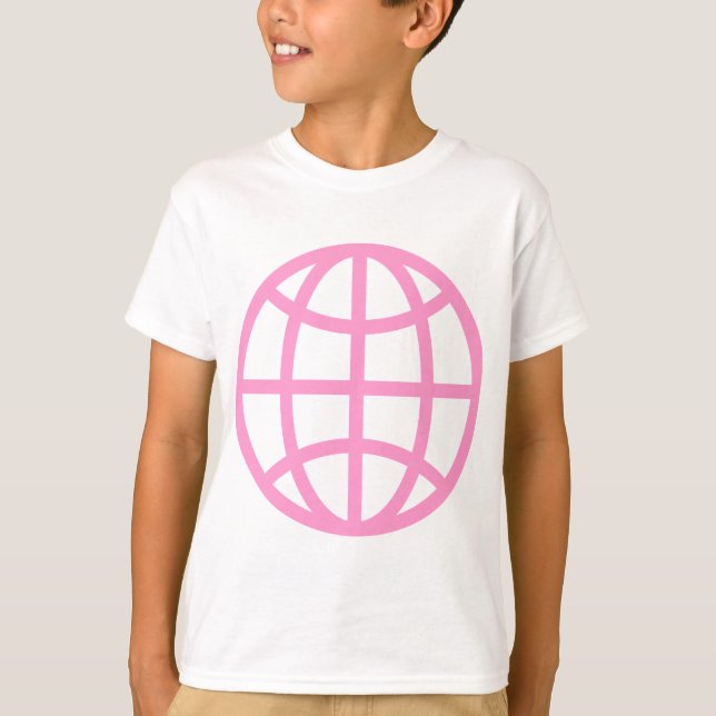Camiseta Símbolo globo - Rosa (Frente)
