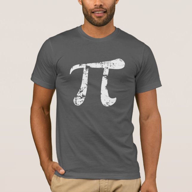 Camiseta Símbolo Grunge Pi (Frente)