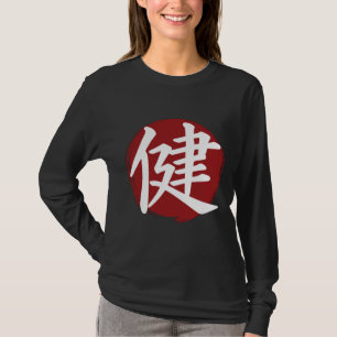 Camiseta Símbolo Health Kanji Calligrafia Japonesa