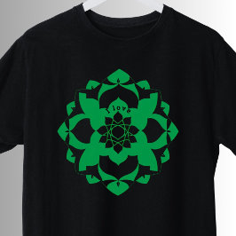 Camiseta Símbolo Heart Chakra Green Anahata Yoga