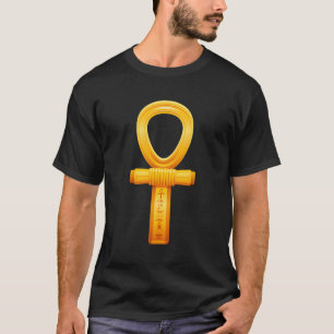 Camiseta Símbolo Hieroglífico Egípcio Ankh Antigo Egípcio