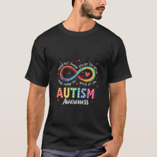 Camiseta Símbolo Infinito Autismo Símbolo Autismo Mês de Co