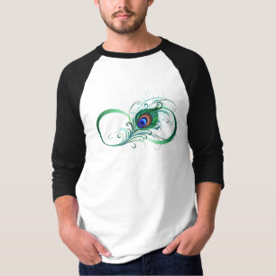 Camiseta Símbolo Infinito com Pavão