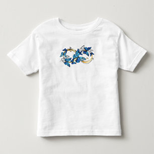 Camiseta Símbolo infinito de borboletas azuis Morpho