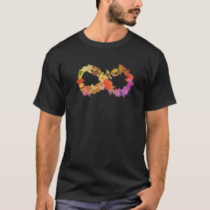 Camiseta Símbolo Infinito de Neurodiversidade Floral Autism