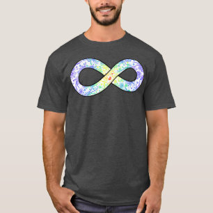 Camiseta Símbolo Infinito Floral do Orgulho Autismo