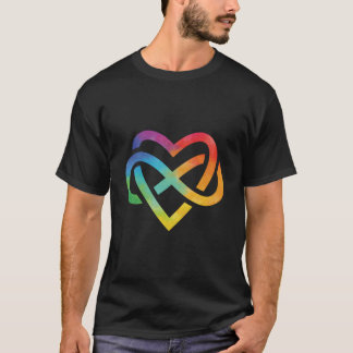 Camiseta Símbolo Infinito Orgulho Arco-Íris Amado Para Semp