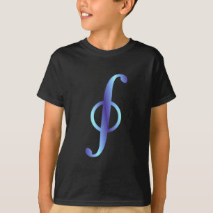 Camiseta Símbolo integral de curva path integral