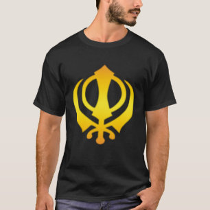 Camiseta Símbolo Khanda Sikh Chakkar Chakra Kirpans Si