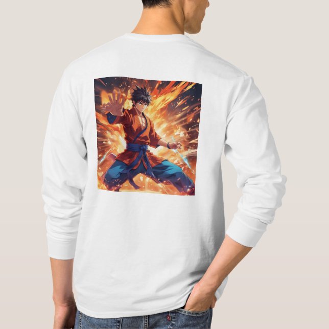 Camiseta Símbolo Kung Fu Fighter 1 Plus (Verso)