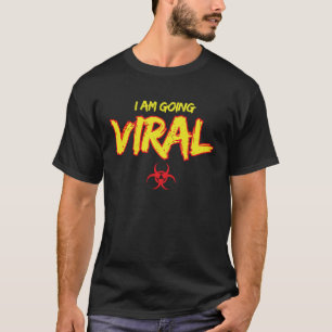 Camiseta Símbolo legal de perigo biológico Estou indo para