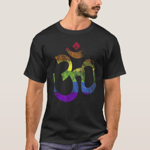 Camiseta Símbolo Lgbt Om Yoga Lgbt Pride Aum Ohm