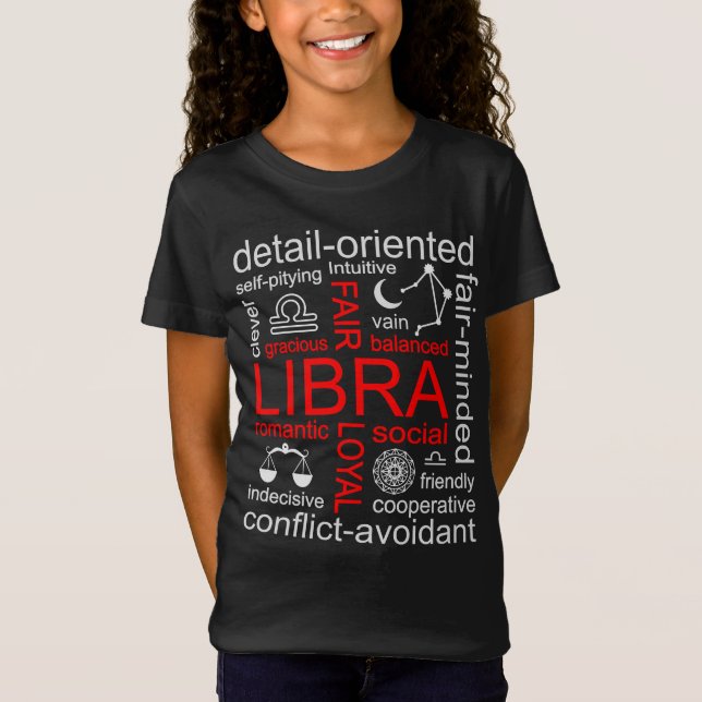 Camiseta Símbolo Libra Zodiac (Frente)