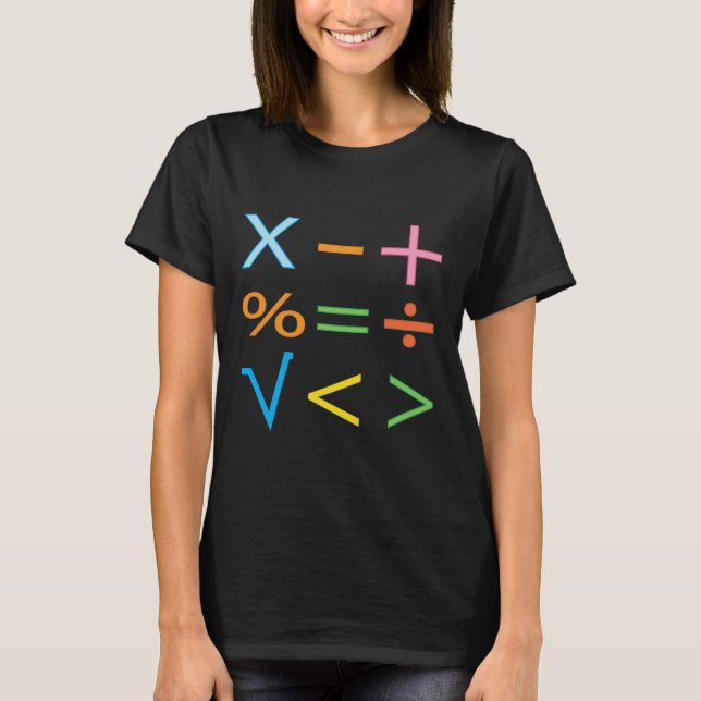 Camiseta Símbolo Matemático da Matemática (Frente)