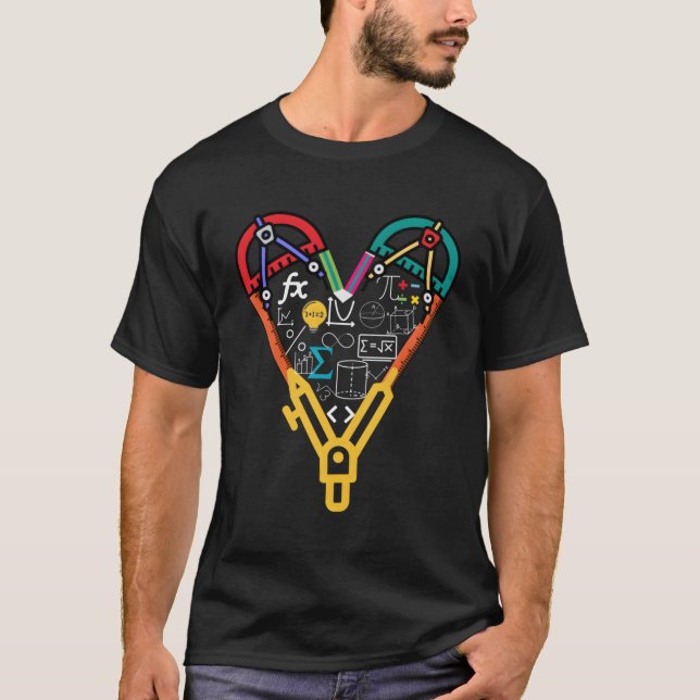 Camiseta Símbolo Matemático Fórmula Love For Math Teacher M (Frente)