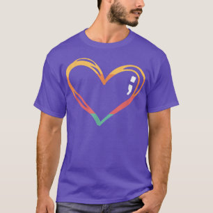 Camiseta Símbolo Mês de Sensibilização para o Suicídio Saúd