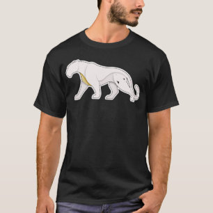 Camiseta Símbolo Minimalista de Pantera   Ícone de Animal A