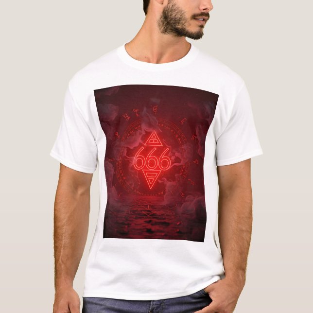 Camiseta Símbolo Místico Escuro Tee Gráfico (Frente)