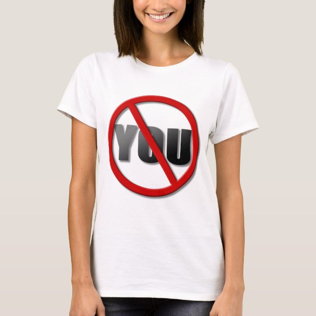 Camiseta Símbolo No You (Para Cores Leves) (Frente)