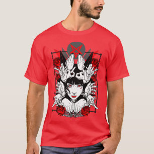 Camiseta Símbolo oculto da Satã pentagrama