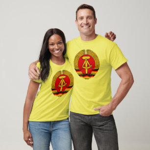 Camiseta Símbolo oficial da heráldica de East Germany da
