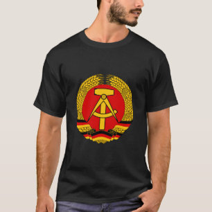 Camiseta Símbolo oficial da heráldica de East Germany da