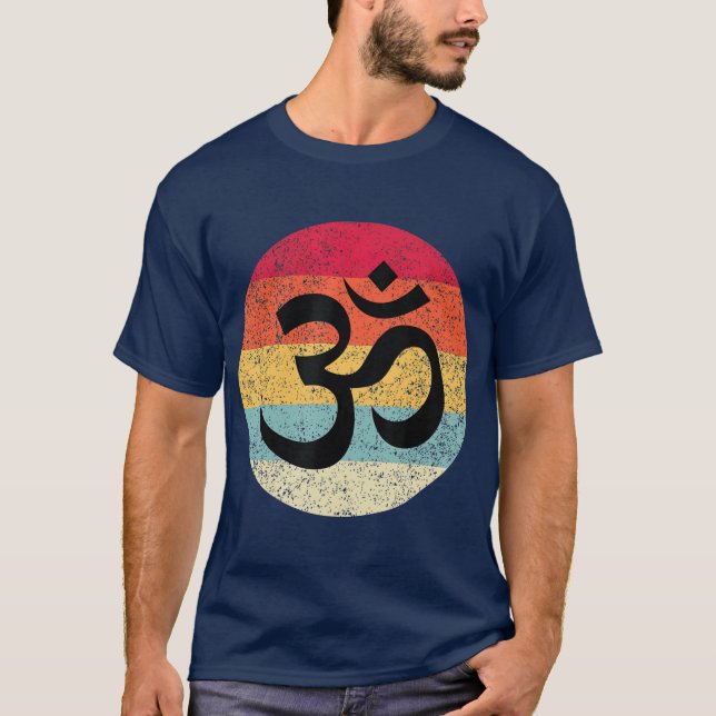 Camiseta Símbolo Om Aum Ohm Hindu Zen Tantra Yoga Day Gift (Frente)